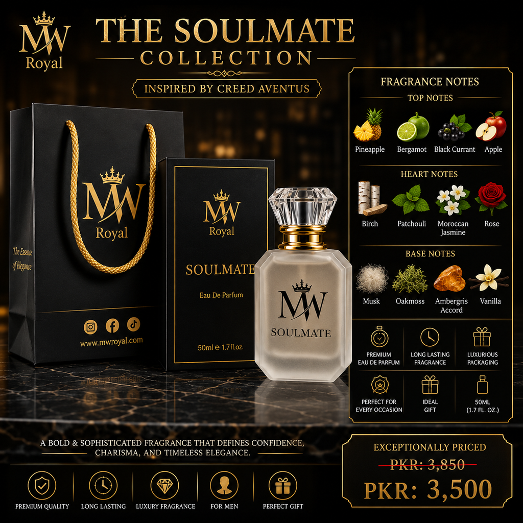 MW ROYAL Soulmate Eau De Parfum – 50ml | Luxury Long-Lasting Fragrance